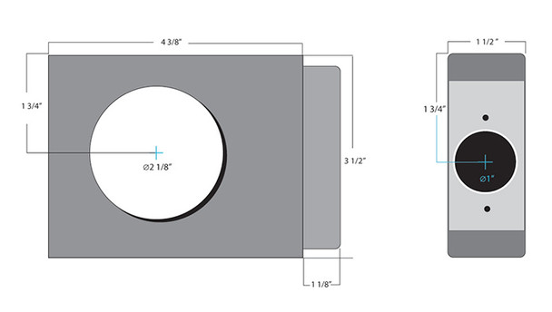 KEEDEX K-BXSGL Weldable Lock Box for Cylindrical Locks