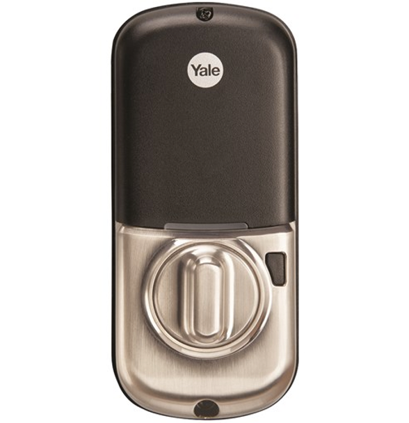 Yale Real Living YRD220-619ZW-KW Z wave Touchscreen Deadbolt Back