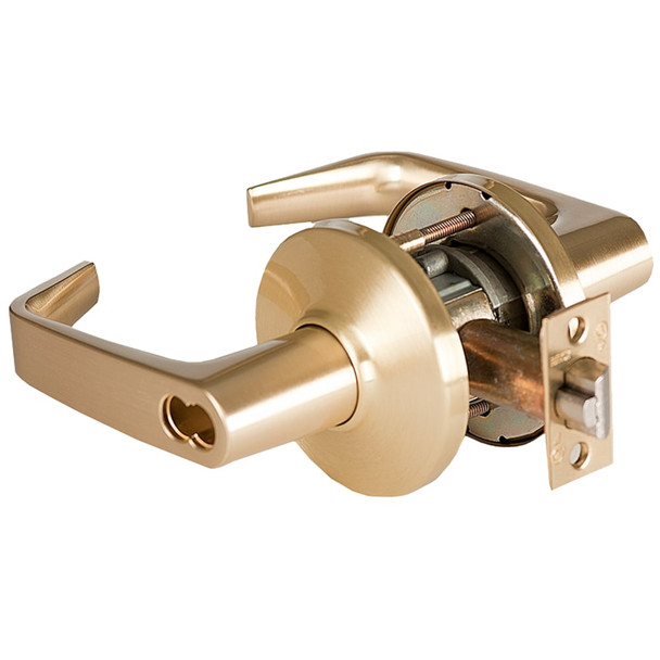 Best 9K37D15DS3606 Cylindrical Lock, Satin Brass