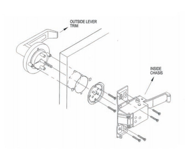 Marks USA Lever / M195A-26D for Marks M9900 Exit Device