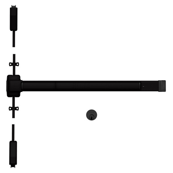 2227NL-OP 4 695 Von Duprin Surface Vertical Rod Exit Devices
