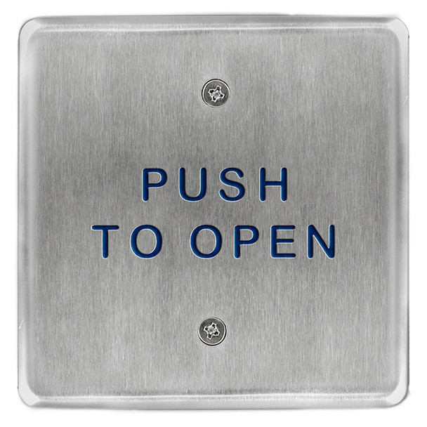 Bea 10PBS45 4.5" Push To Open Square Push Plate
