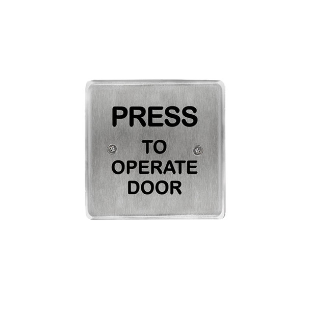 Bea 10PBS45POD 4.5" Press To Operate Square Push Plate