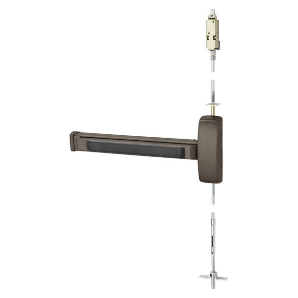 Sargent 12-WD8640E LHR 10B Concealed Vertical Rod Exit Device