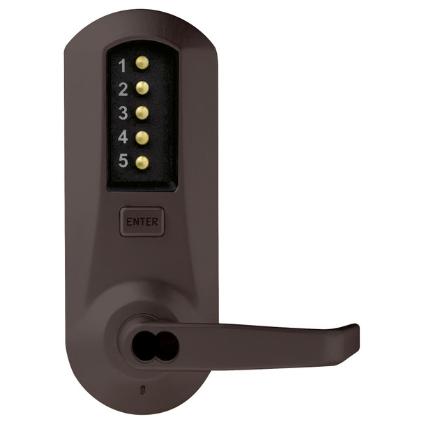 Kaba Simplex 5021BWL-744-41 Mechanical Pushbutton Lever Lock W/ SFIC Prep