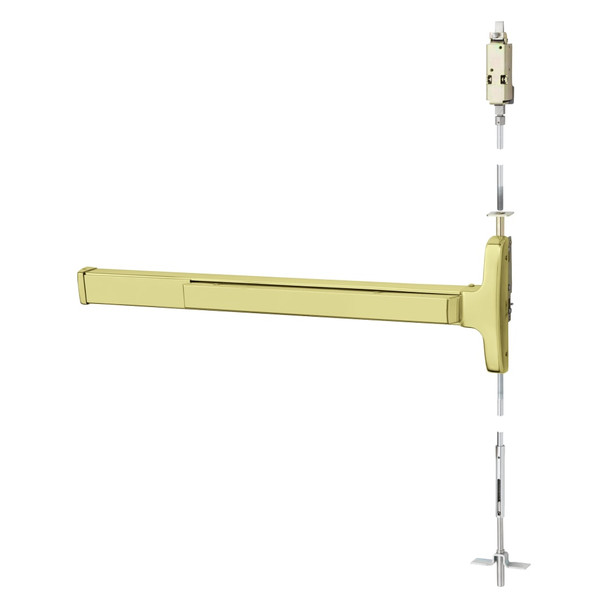 Sargent 1956-AD8443F RHR 3 Narrow Stile Concealed Vertical Rod Exit Device