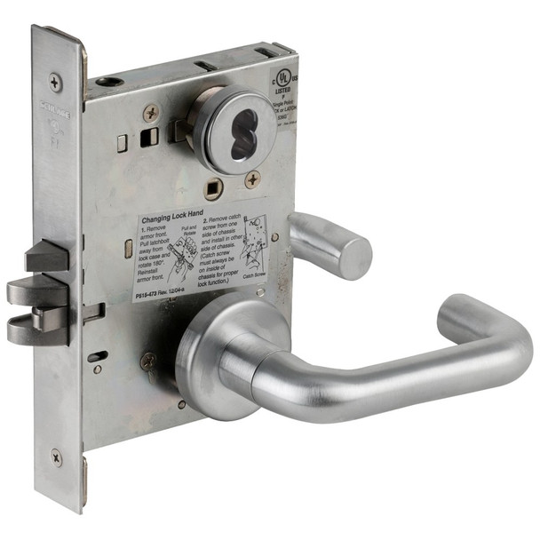 Schlage L9092EUB 03A 626 RX Electrified Mortise Lock
