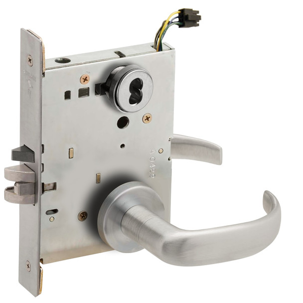 Schlage L9093EUB 17A 626 RX Electrified Mortise Lock