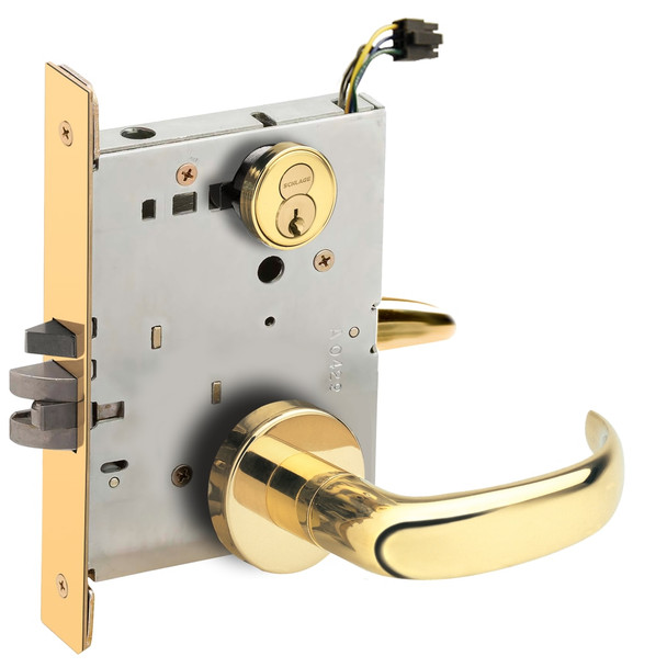 Schlage L9092EUR 17A 605 Electrified Mortise Lock