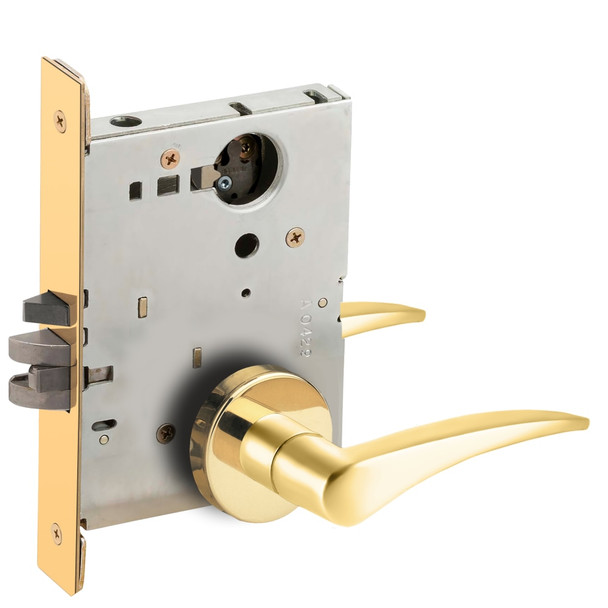 Schlage L9080L 12A 605 LH Grade 1 Mortise Lock