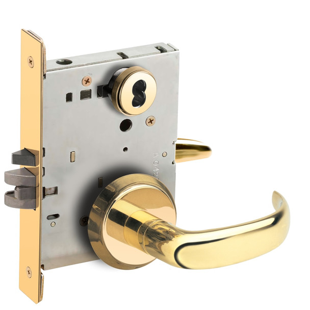 Schlage L9080B 17C 605 Grade 1 Mortise Lock