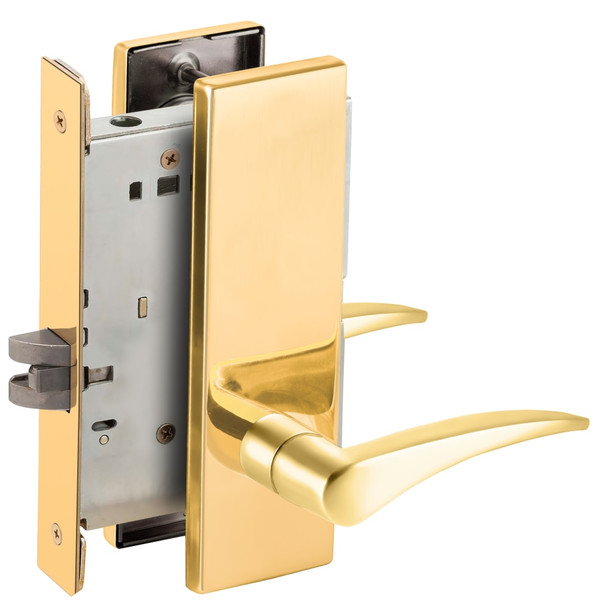 Schlage L9010 12N 605 LH RX Grade 1 Mortise Lock