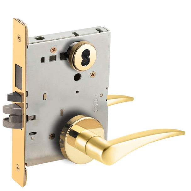 Schlage L9453B 12A 605 RH Grade 1 Mortise Lock