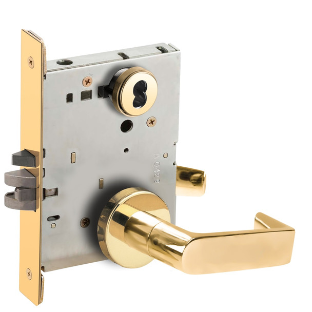 Schlage L9056B 06A 605 Grade 1 Mortise Lock