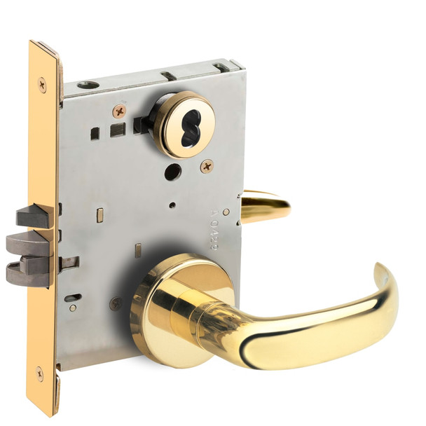 Schlage L9056B 17B 605 Grade 1 Mortise Lock