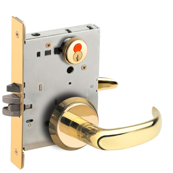 Schlage L9050T 17C 605 Grade 1 Mortise Lock