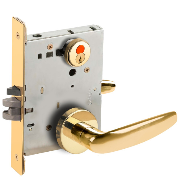 Schlage L9080T 07A 605 Grade 1 Mortise Lock