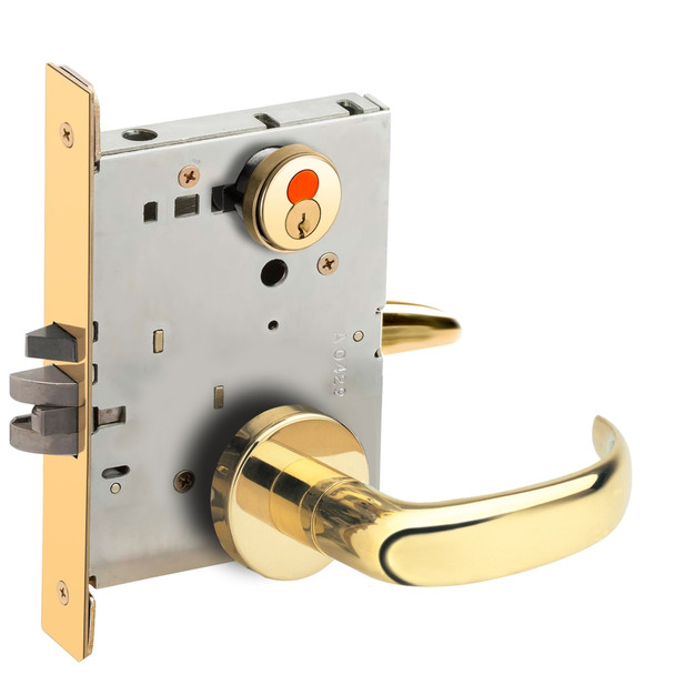 Schlage L9070T 17A 605 Grade 1 Mortise Lock