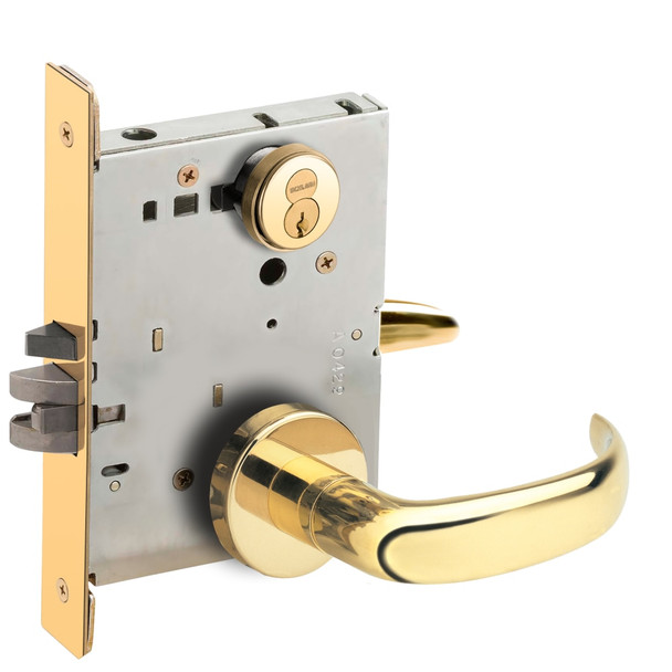 Schlage L9070R 17A 605 Grade 1 Mortise Lock