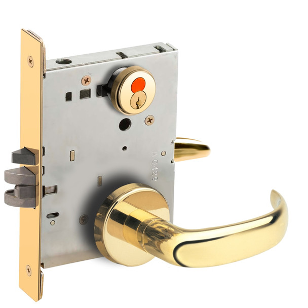 Schlage L9070T 17B 605 Grade 1 Mortise Lock
