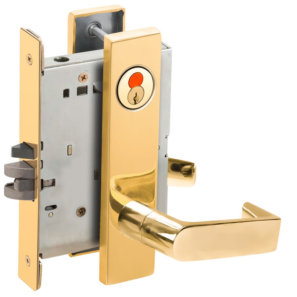 Schlage L9080T 06L 605 Grade 1 Mortise Lock