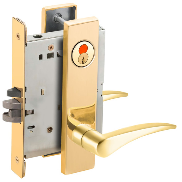 Schlage L9070T 12L 605 RH Grade 1 Mortise Lock