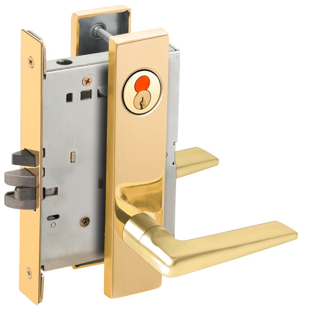 Schlage L9080T 05L 605 Grade 1 Mortise Lock