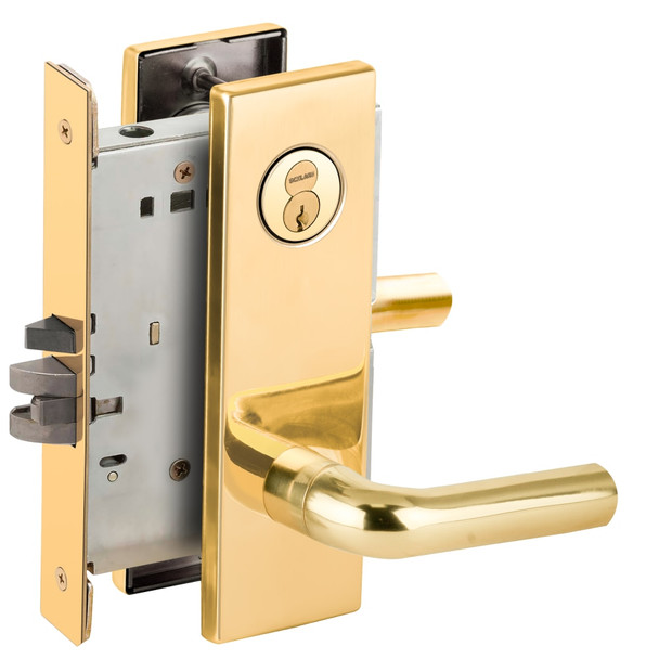 Schlage L9080R 02N 605 Grade 1 Mortise Lock
