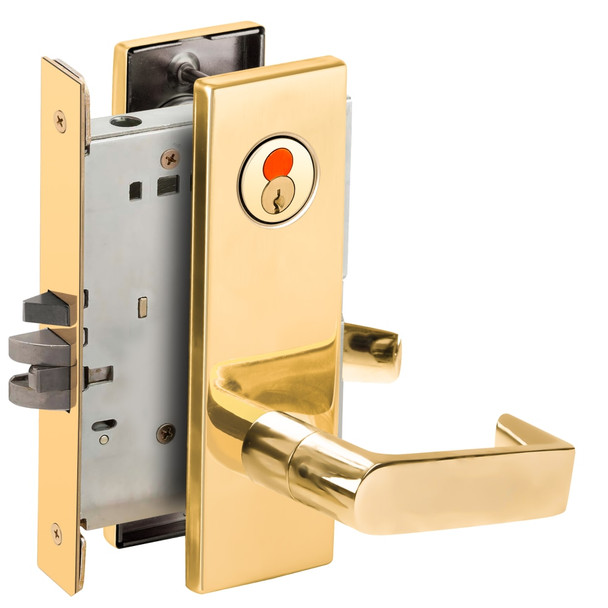Schlage L9080T 06N 605 Grade 1 Mortise Lock