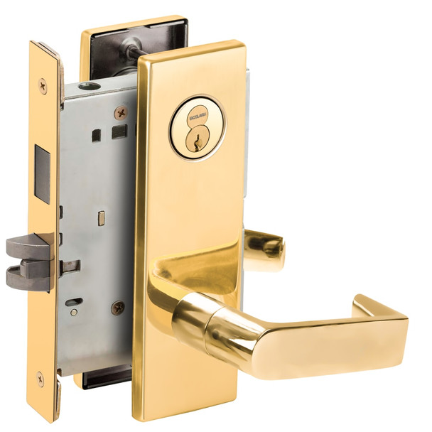 Schlage L9456R 06N 605 Grade 1 Mortise Lock