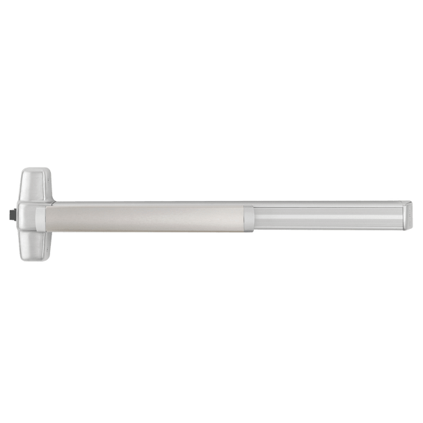 Von Duprin RXQEL99L-18 4 26D RHR Grade 1 Rim Exit Bar, Wide Stile Pushpad, 48" Device, Classroom Function, 18 Lever with Escutcheon, Motorized Latch Retraction, Request to Exit Switch, Less Dogging, Satin Chrome Finish, Field Reversible