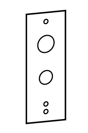 Sargent 68-0657 32D Cover Plate fits under ET Trim