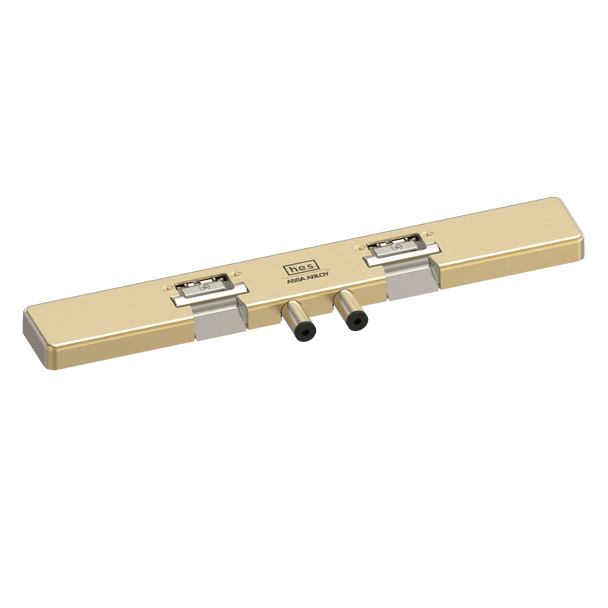 HES 9200N-606 Grade 1 Field Selectable (Safe/Secure) 12/24VDC Electric Strike for Glass Double Doors with Vertical Rods