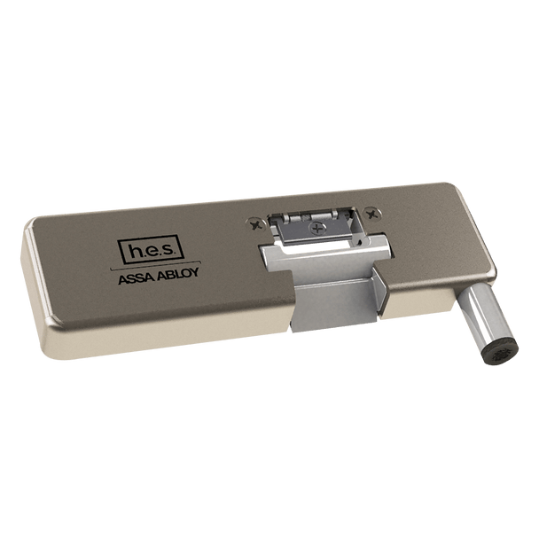HES 9100L-630-LMS Grade 1 Field Selectable (Safe/Secure) 12/24VDC Electric Strike for Glass Single Doors with Vertical Rods