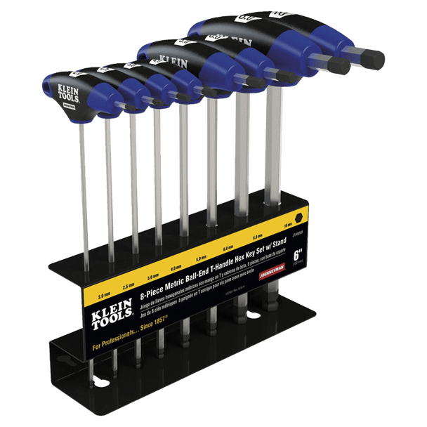 Klein Tools JTH68MB Metric Ball-End T-Handle Hex Key Set