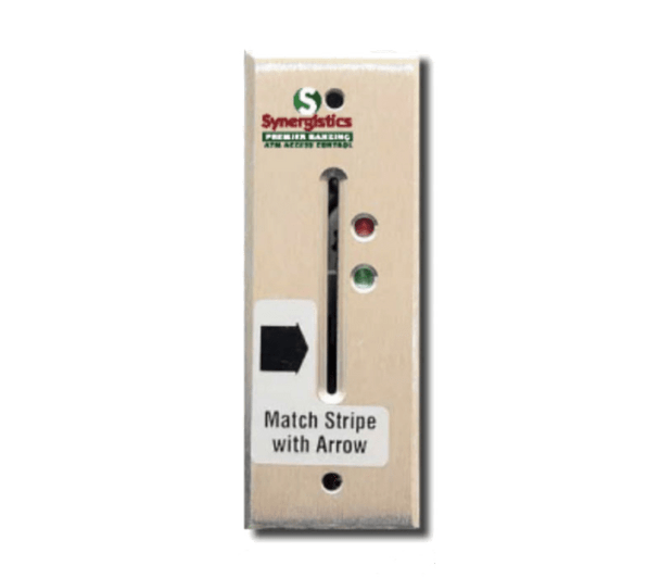 Synergistics IR1051FLN3 MSTRP CRD RDR 5V FLH ATMGR SLR MAG STRIPE CARD READER FLUSH MOUNT 5VDC RED-INVALID GREEN-DOOR ACTIVE ATM ACCESS SYSTEM SILVER