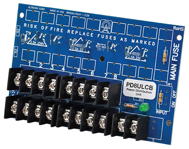 Altronix PD8ULCB UL Listed Power Distribution Module