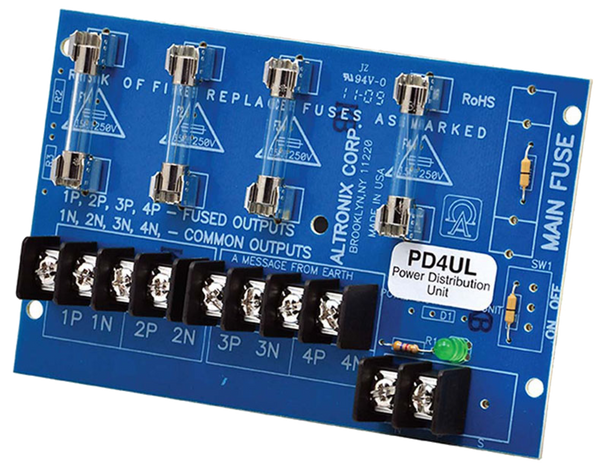 Altronix PD4UL UL Listed Power Distribution Module