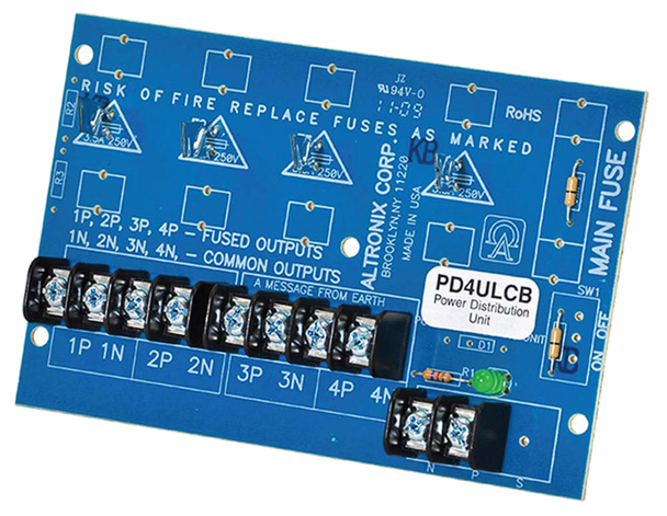 Altronix PD4ULCB UL Listed Power Distribution Module