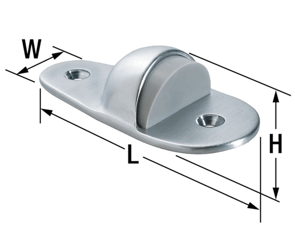Rockwood 445 US26D Heavy Duty Door Stop