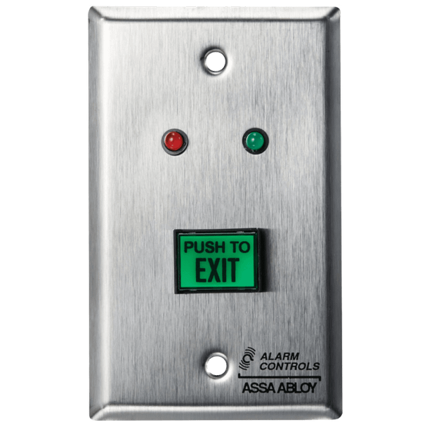 Alarm Controls TS-6 5/8" x 7/8" Green Button