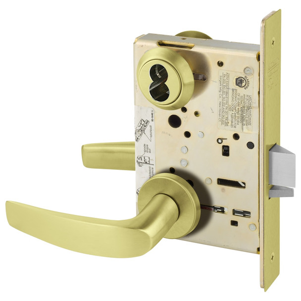Sargent 60-8204 LNB 4 Storeroom/Closet Mortise Lock LN Rose B Lever LFIC Prep