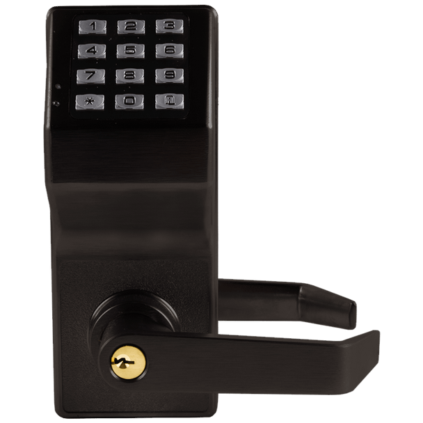 Alarm Lock DL3200 US10B Pushbutton Cylindrical Door Lock