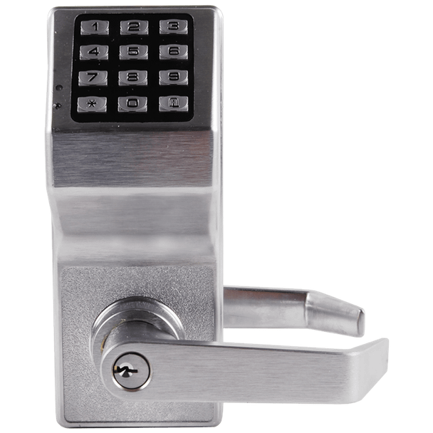 Alarm Lock DL3200IC-R US26D Pushbutton Cylindrical Door Lock