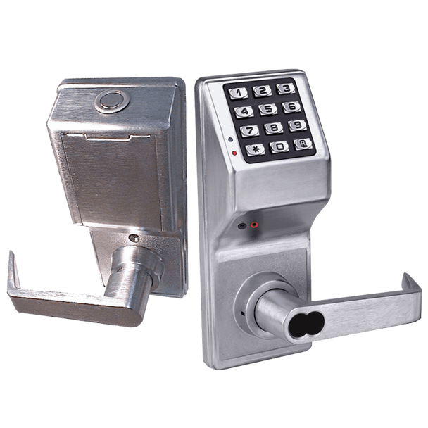 Alarm Lock DL4100IC-S US26D Pushbutton Cylindrical Door Lock