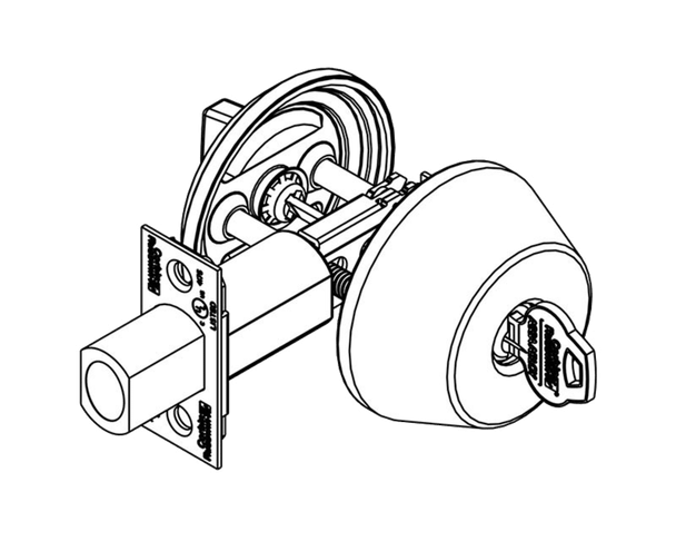Corbin Russwin DL2211 613 CLS7 Grade 2 Cylinder x Blank Deadbolt