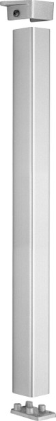 PHI 811 600 8 Standard 2 In. by 2 In. Removable Mullion 8 Ft. Height Primed for Painting