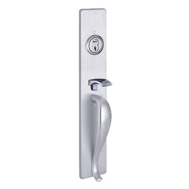 PHI M1705C 630 Apex and Olympian Series Wide Stile Trim, Key Controls Thumb Piece C Design Pull Requires 1-1/4 In. Mortise Type Cylinder