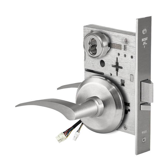 Best 45HW7WEU17LS626RQE12V  Fail Secure 12V Double Cylinder Electrified Mortise Lock17 Lever S Rose