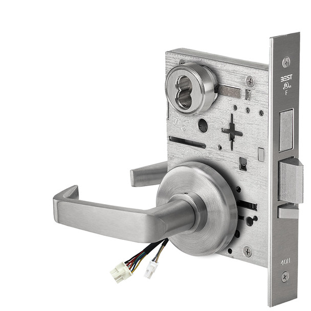 Best 45HW7TDEL15H626 Fail Safe 24V With Deadbolt Electrified Mortise Lock 15 Lever H Rose